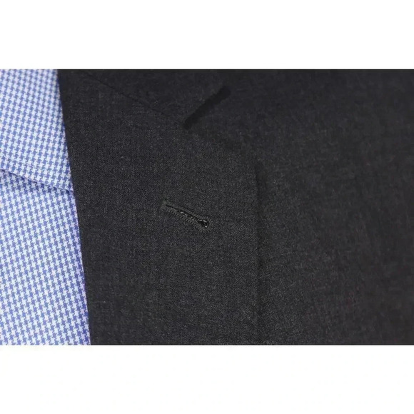 J. Crew Solid Charcoal Gray Loro Piana Wool 2-Btn Blazer Jacket 44R - Picture 5 of 9